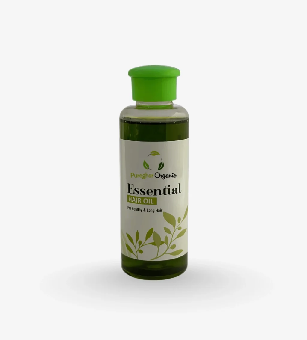 Essential Hair Oil 100ml – Herbal Blend for Strong Hair | Pureghar Organic